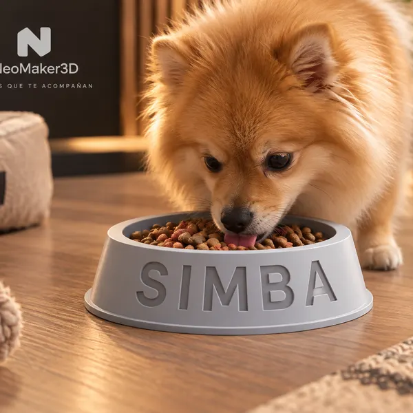 Cuenco para mascota con su nombre