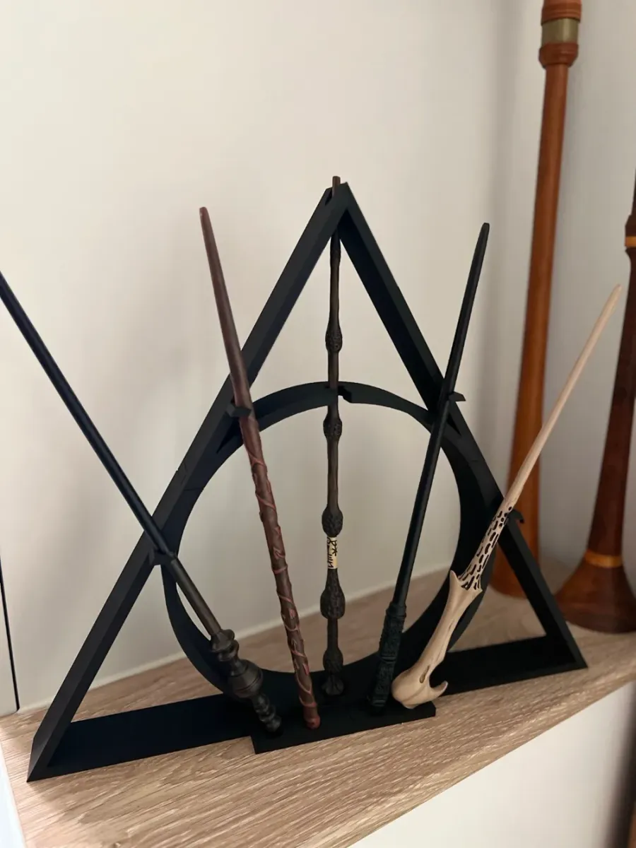 Expositor triangular vertical para 5 varitas