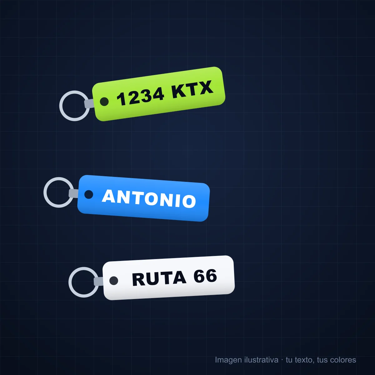 Llavero motero personalizado (packs)